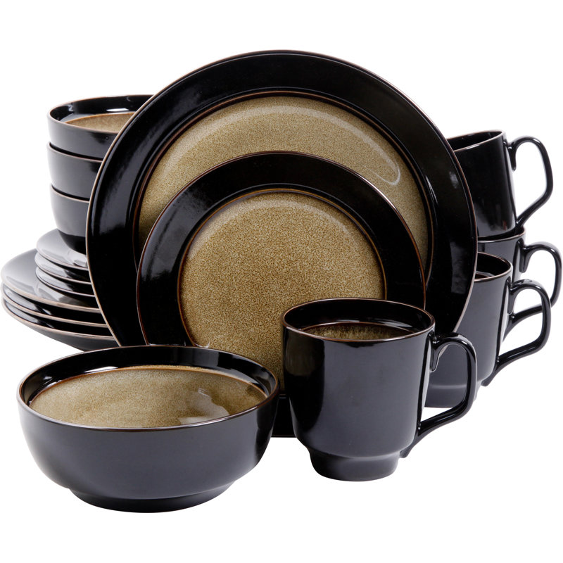Mint Pantry Stoneware 16 Piece Dinnerware Set, Service for 4 & Reviews